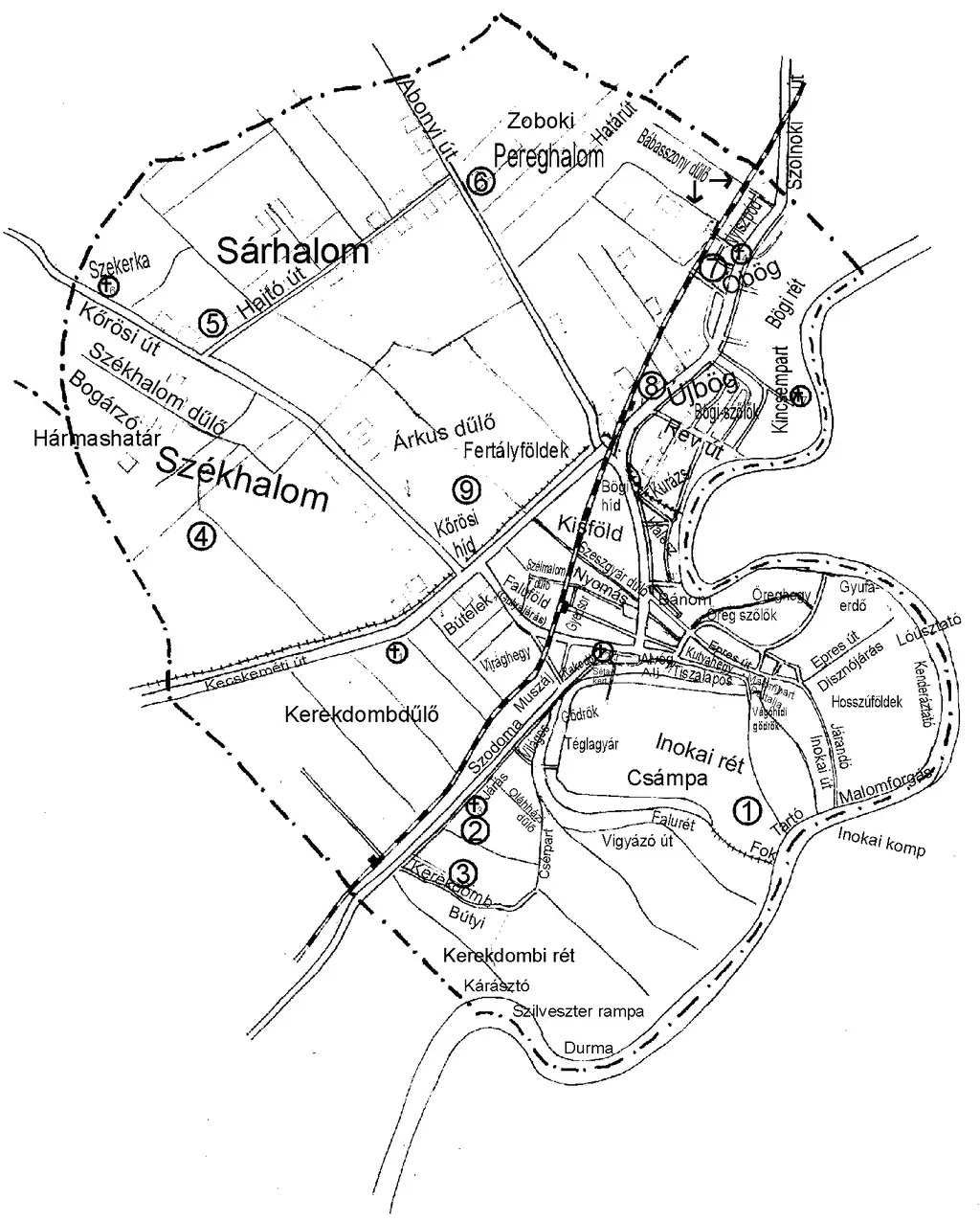 Tiszakécske térkép